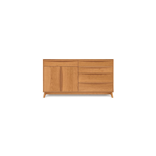 Catalina Cherry Five-Drawer/Two-Door Buffet