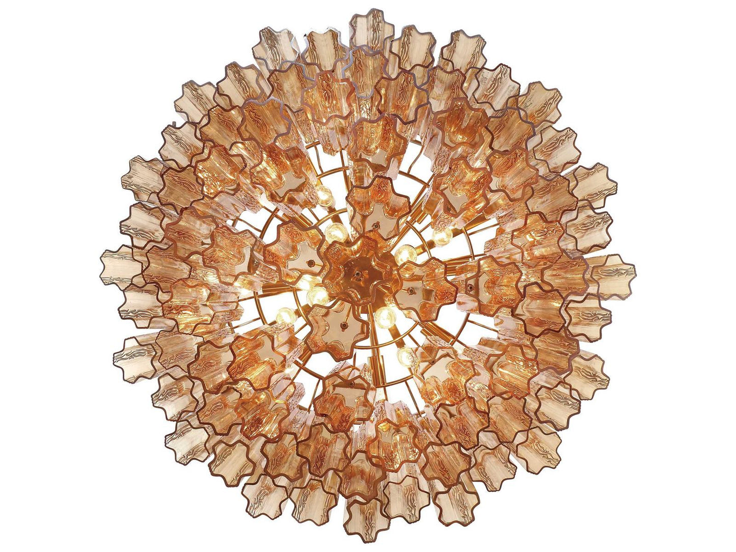 Crystorama 16-Light Addis Chandelier with Tronchi Glass