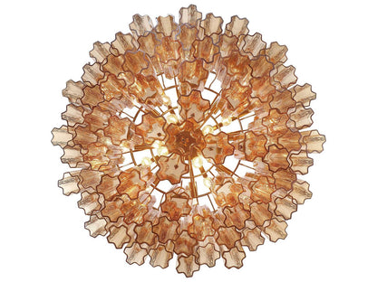 Crystorama 16-Light Addis Chandelier with Tronchi Glass