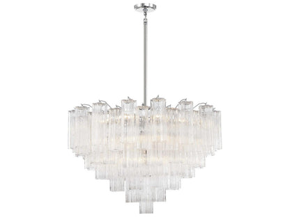 Crystorama 16-Light Addis Chandelier with Tronchi Glass