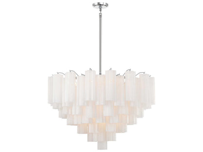 Crystorama 16-Light Addis Chandelier with Tronchi Glass