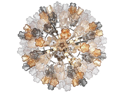 Crystorama 16-Light Addis Chandelier with Tronchi Glass