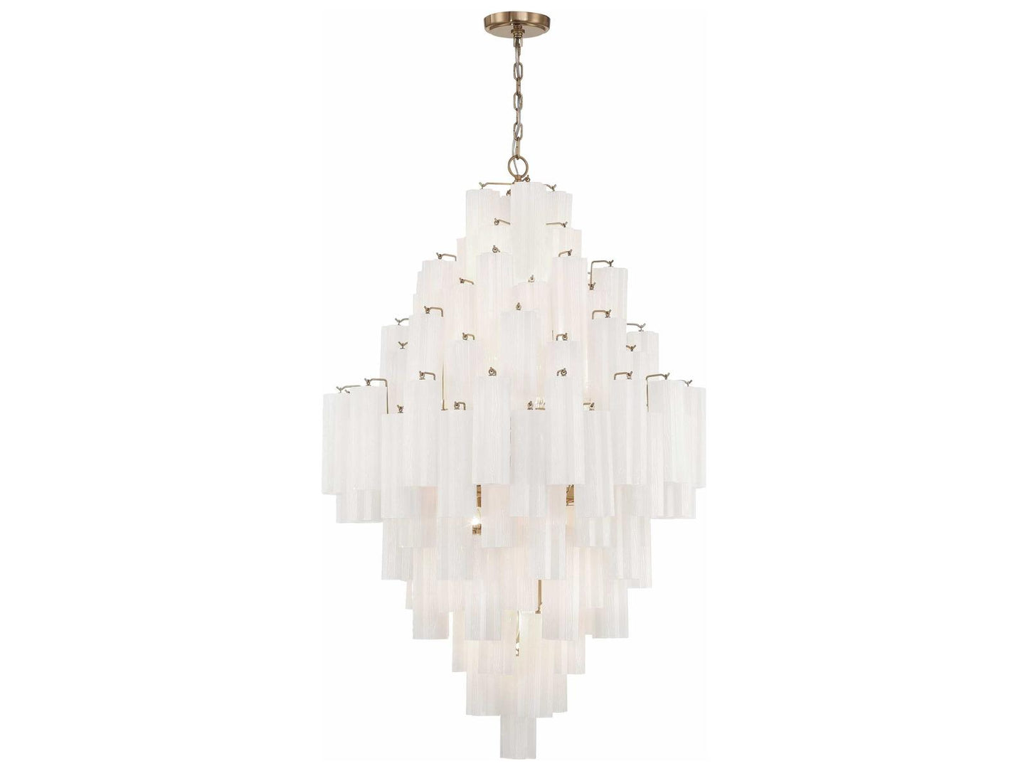 Crystorama Addis 20-Light Chandelier in Aged Brass