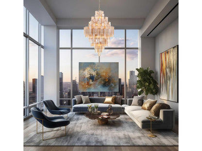 Crystorama Addis 20-Light Chandelier in Aged Brass