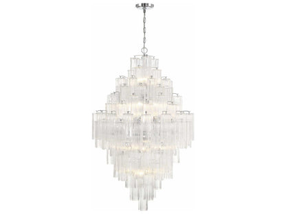 Crystorama 20-Light Addis Chandelier with Tronchi Glass