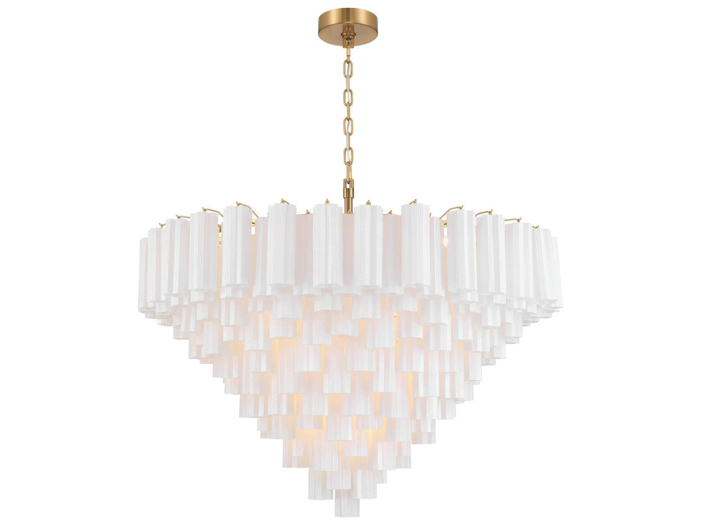 Crystorama 28-Light Addis Chandelier in Aged Brass