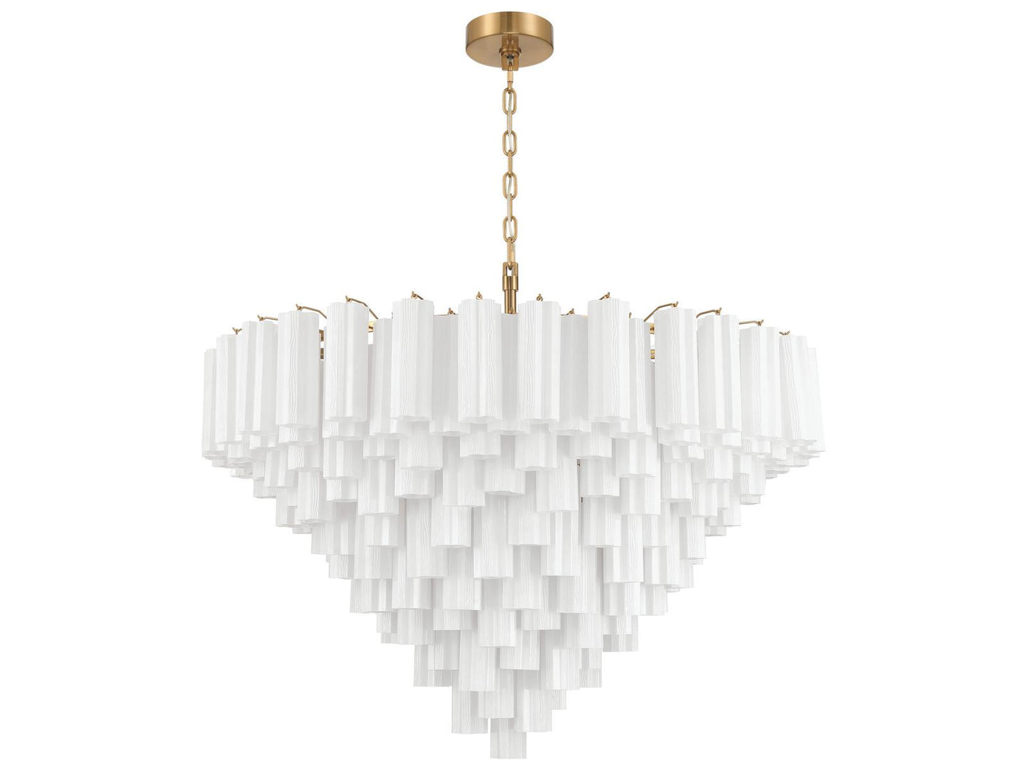 Crystorama 28-Light Addis Chandelier in Aged Brass