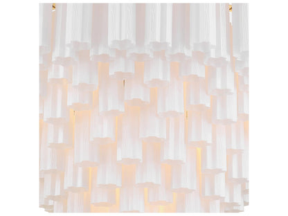 Crystorama 28-Light Addis Chandelier in Aged Brass
