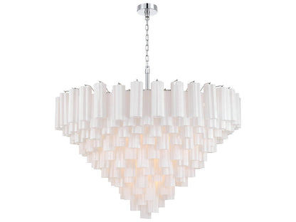 Crystorama 28-Light Addis Chandelier with Tronchi Glass Tubes