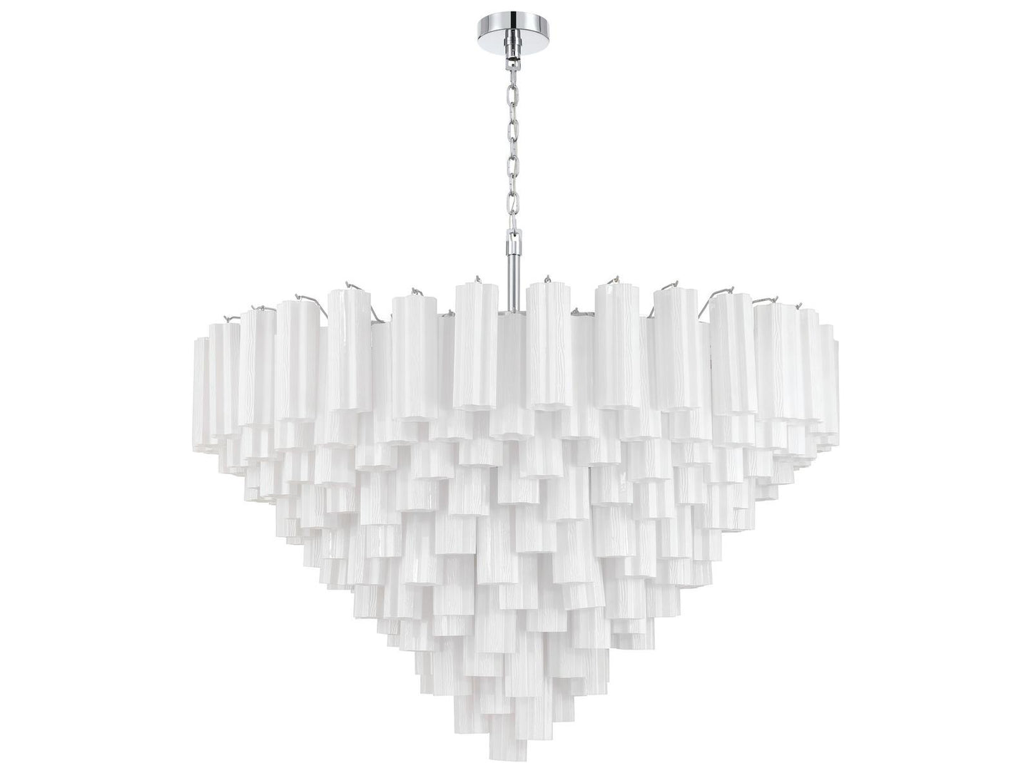 Crystorama 28-Light Addis Chandelier with Tronchi Glass Tubes