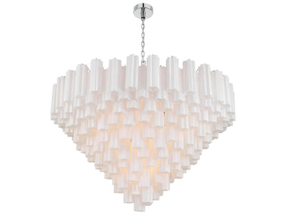 Crystorama 28-Light Addis Chandelier with Tronchi Glass Tubes