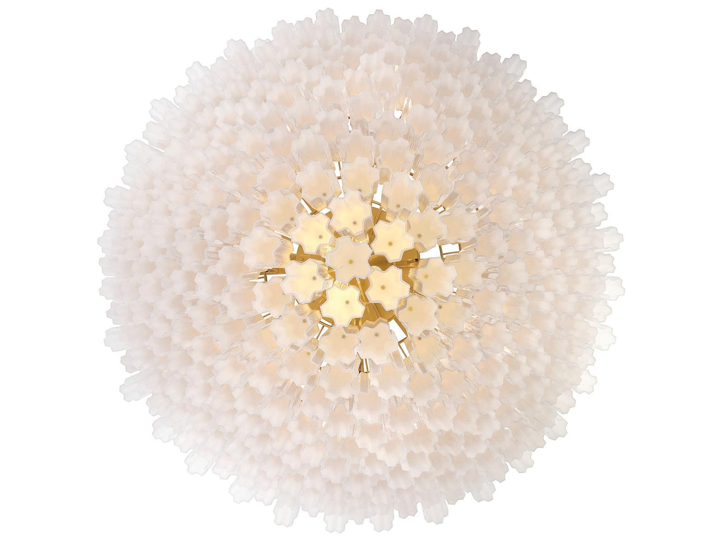 Crystorama Addis 40-Light Tiered Chandelier with Tronchi Glass