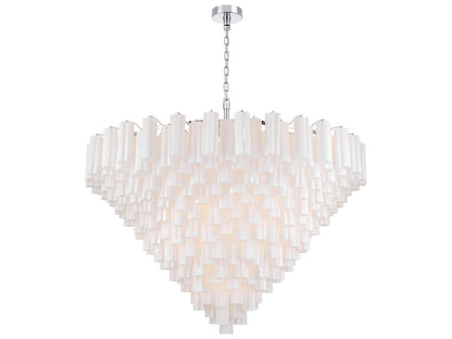 Crystorama Addis 40-Light Chandelier with Tronchi Glass