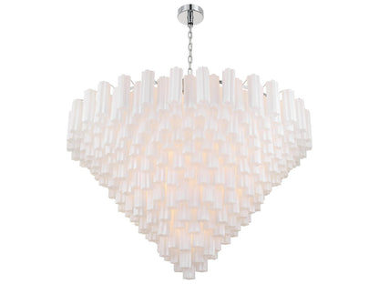 Crystorama Addis 40-Light Chandelier with Tronchi Glass