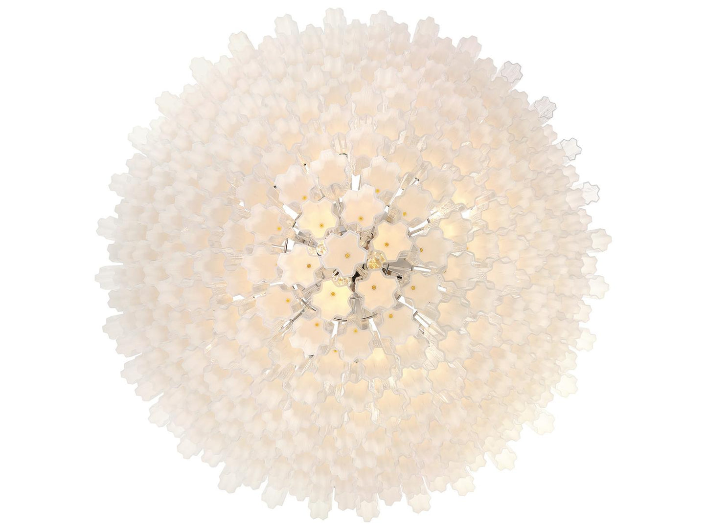 Crystorama Addis 40-Light Chandelier with Tronchi Glass