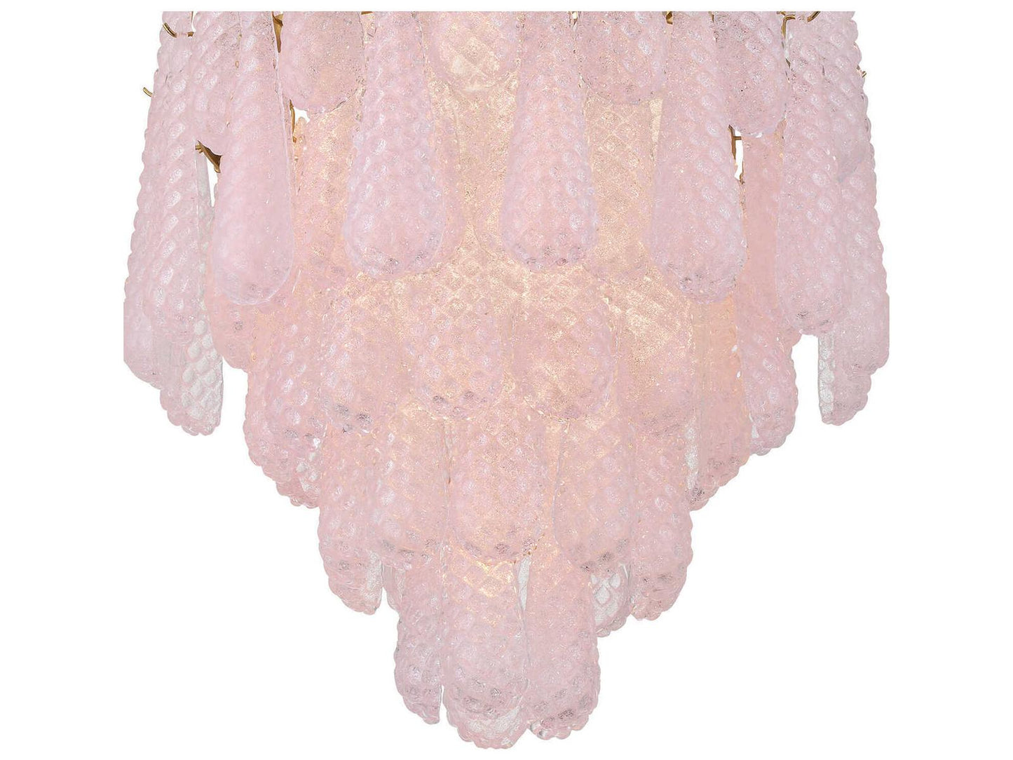 Crystorama Ollie 16-Light Chandelier in Aged Brass with Sand Glass Blush