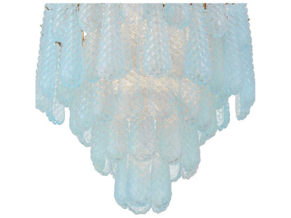 Crystorama 16-Light Ollie Chandelier in Aged Brass with Sand Glass