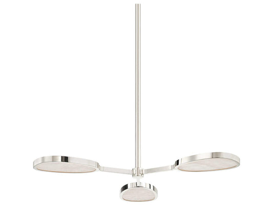 Corbett Lighting Patras 3-Light LED Chandelier in Burnished Nickel
