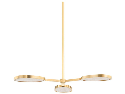 Corbett Lighting Beirut 3-Light Vintage Brass LED Chandelier