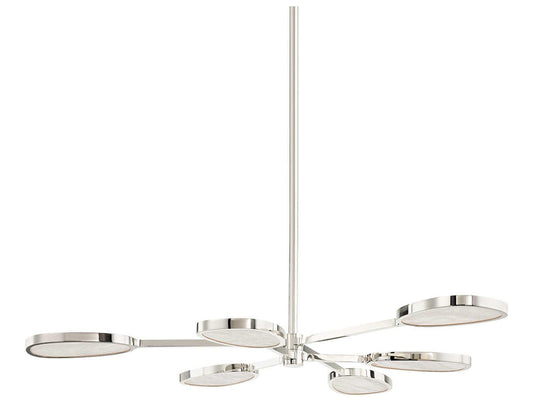 Corbett Lighting 6-Light Beirut LED Chandelier in Burnished Nickel
