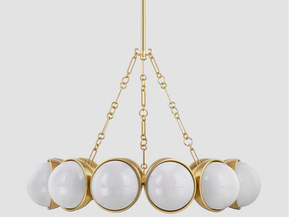 Corbett Lighting 12-Light Althea Chandelier in Vintage Polished Brass