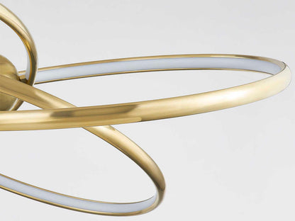 Corbett Lighting 3-Light Alula LED Chandelier in Vintage Brass