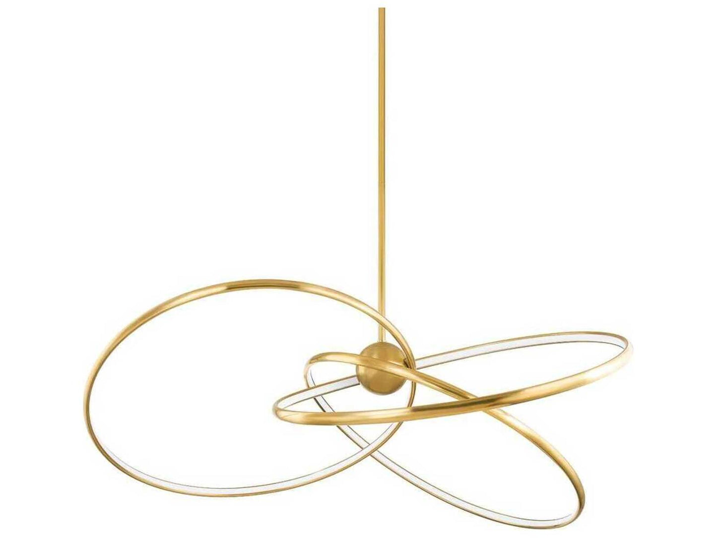 Corbett Lighting 3-Light Alula LED Chandelier in Vintage Brass