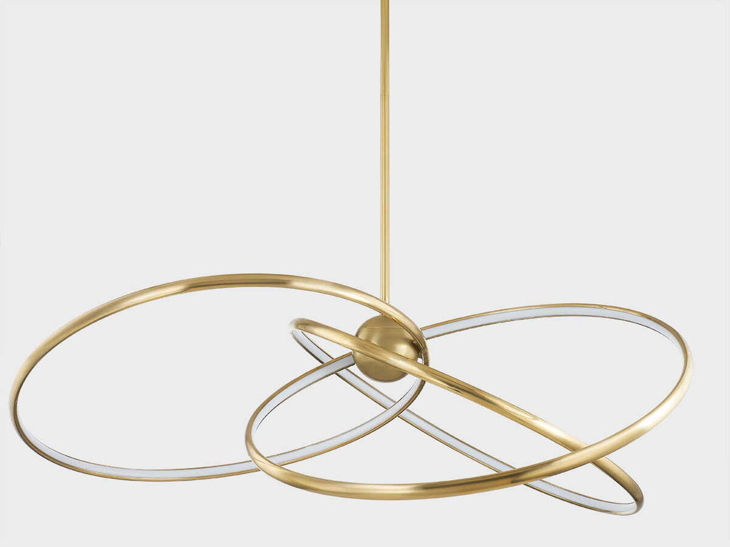 Corbett Lighting 3-Light Alula LED Chandelier in Vintage Brass