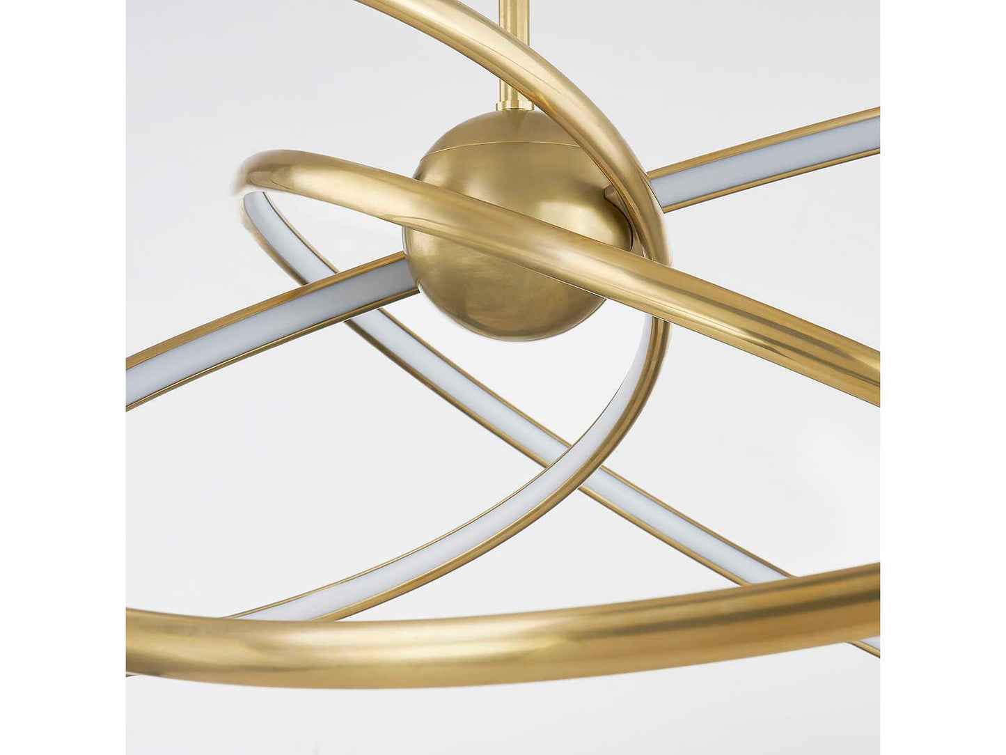Corbett Lighting 3-Light Alula LED Chandelier in Vintage Brass