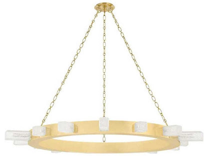 Corbett Lighting 15-Light Citrine LED Chandelier in Vintage Brass