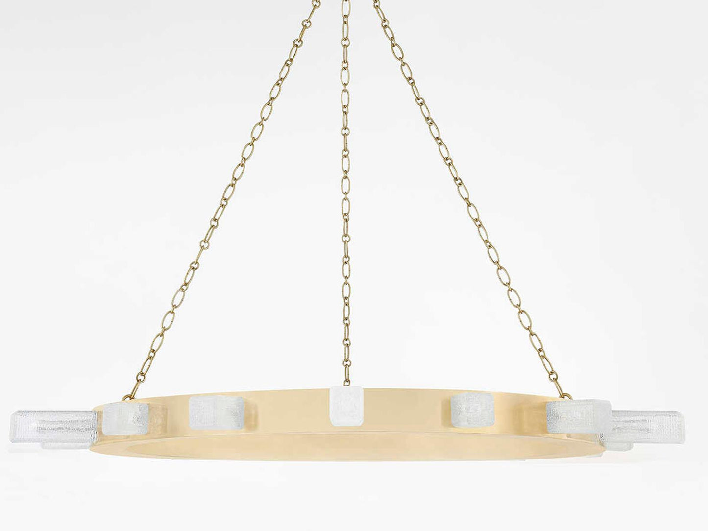 Corbett Lighting 15-Light Citrine LED Chandelier in Vintage Brass