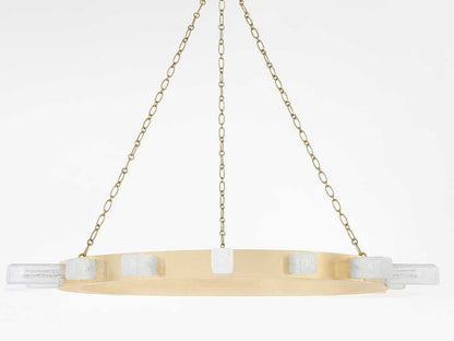 Corbett Lighting 15-Light Citrine LED Chandelier in Vintage Brass