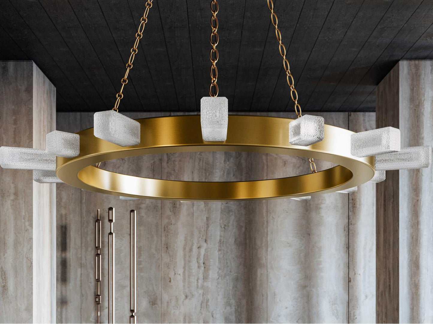 Corbett Lighting 15-Light Citrine LED Chandelier in Vintage Brass
