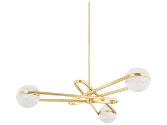 Corbett Lighting 6-Light Kyomi LED Chandelier in Vintage Brass