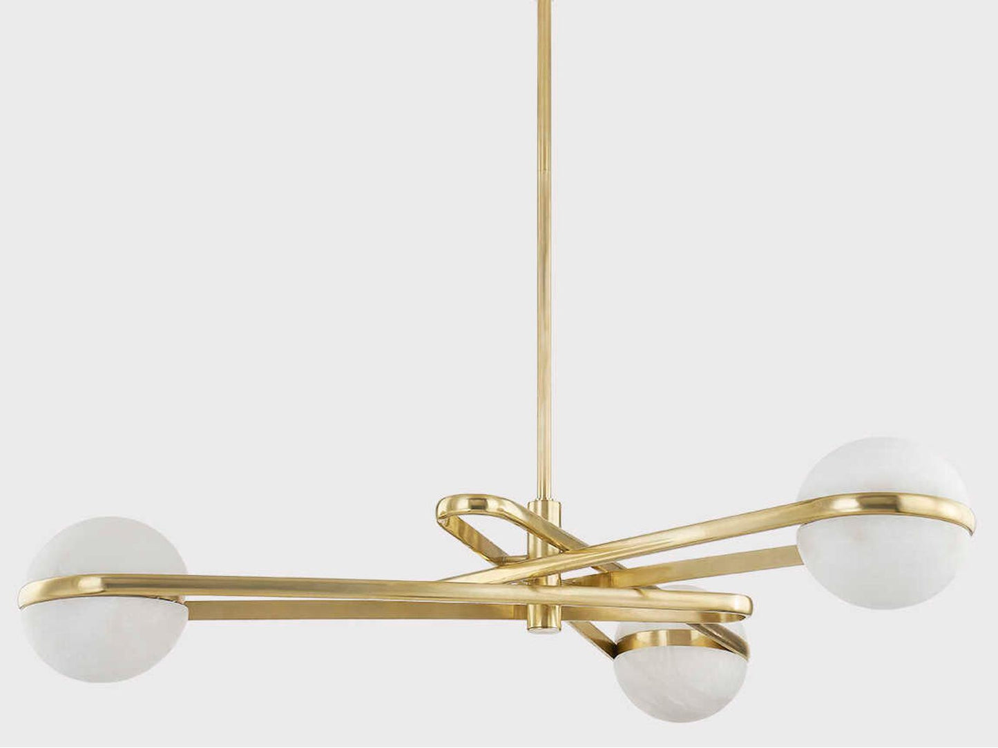 Corbett Lighting 6-Light Kyomi LED Chandelier in Vintage Brass