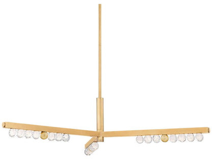 Corbett Lighting 3-Light Annecy LED Chandelier Vintage Brass