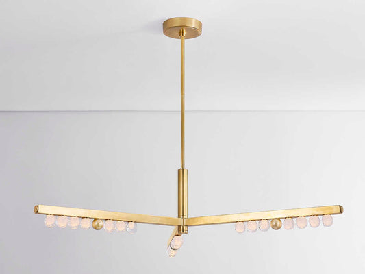 Corbett Lighting 3-Light Annecy LED Chandelier Vintage Brass