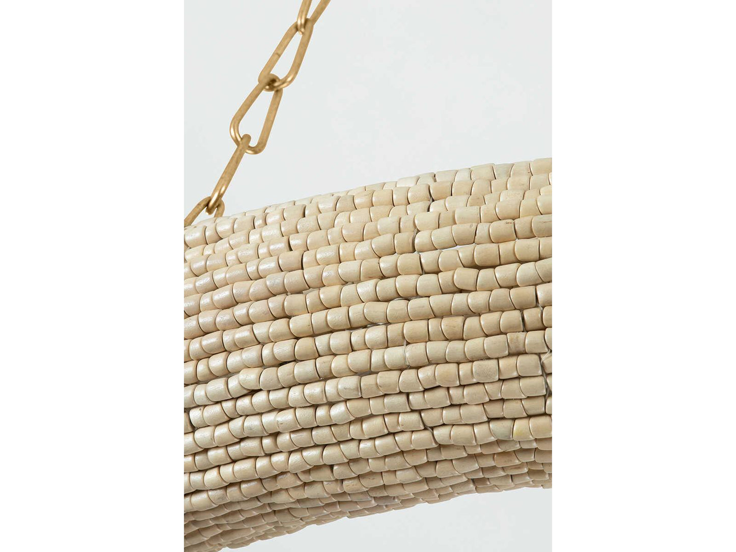 Corbett Lighting Lure 16-Light Chandelier in Vintage Gold Leaf with Wood Beads