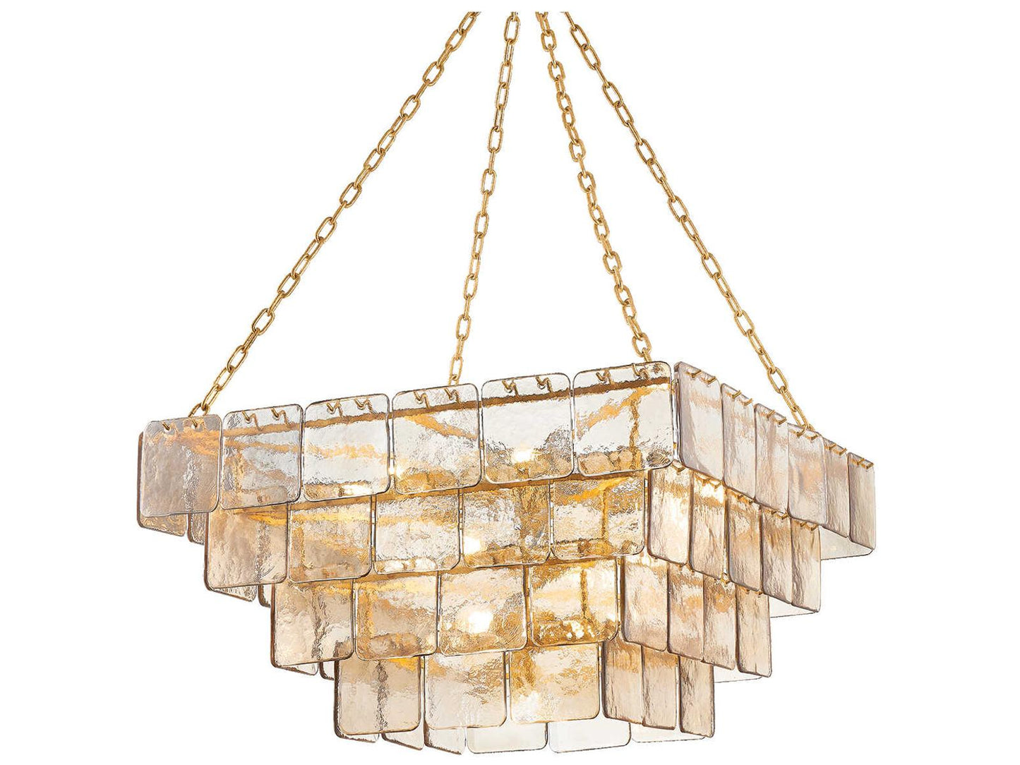 Corbett Lighting 17-Light Regal Chandelier in Vintage Gold Leaf