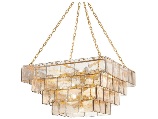 Corbett Lighting 17-Light Regal Chandelier in Vintage Gold Leaf
