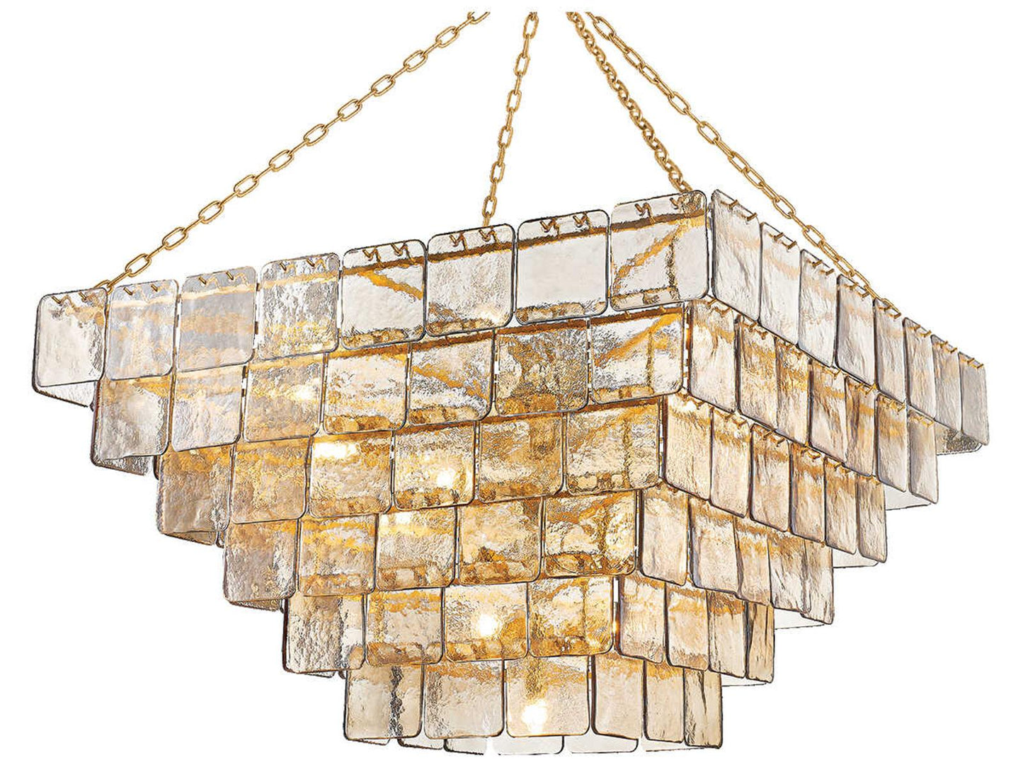 Corbett Lighting 29-Light Regal Chandelier in Vintage Gold Leaf