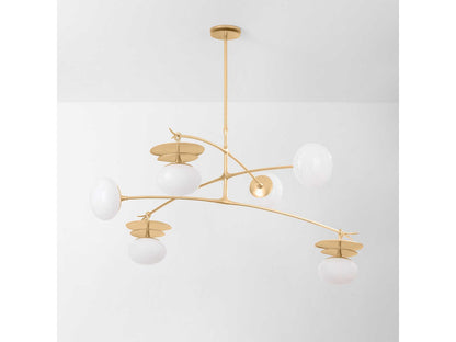 Corbett Lighting Ceylon 6-Light Pendant Light in Vintage Gold Leaf