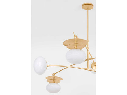 Corbett Lighting Ceylon 6-Light Pendant Light in Vintage Gold Leaf