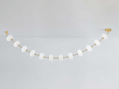 Corbett Lighting Nephele 12-Light LED Linear Chandelier in Vintage Polished Brass