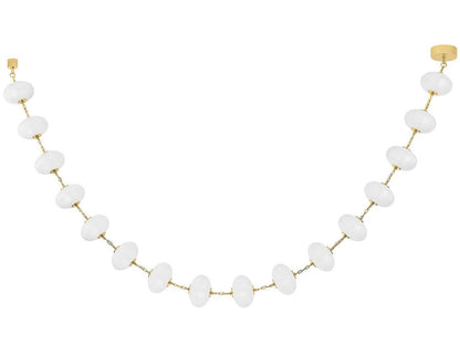 Corbett Lighting Nephele 16-Light Contemporary LED Chandelier in Vintage Polished Brass