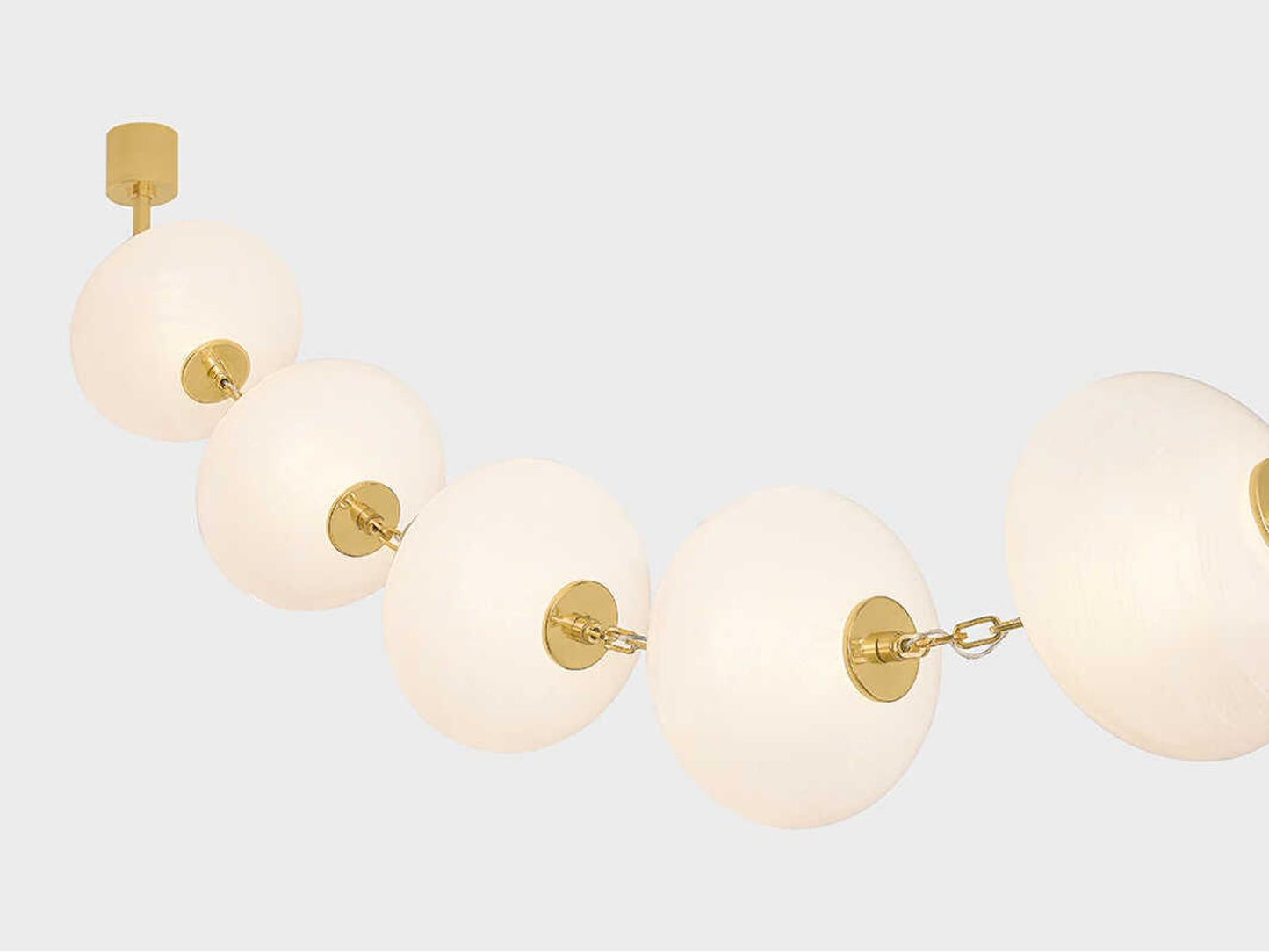 Corbett Lighting Nephele 16-Light Contemporary LED Chandelier in Vintage Polished Brass