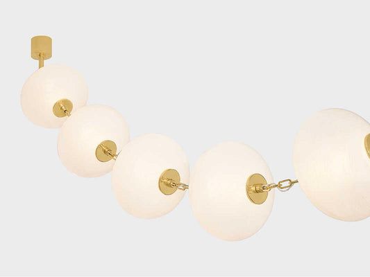 Corbett Lighting Nephele 16-Light Contemporary LED Chandelier in Vintage Polished Brass