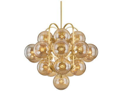 Corbett Lighting 21-Light Cronus Chandelier in Vintage Polished Brass