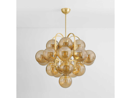 Corbett Lighting 21-Light Cronus Chandelier in Vintage Polished Brass
