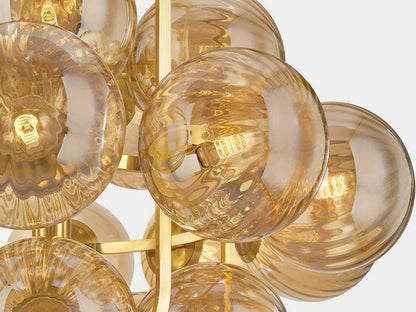 Corbett Lighting 21-Light Cronus Chandelier in Vintage Polished Brass